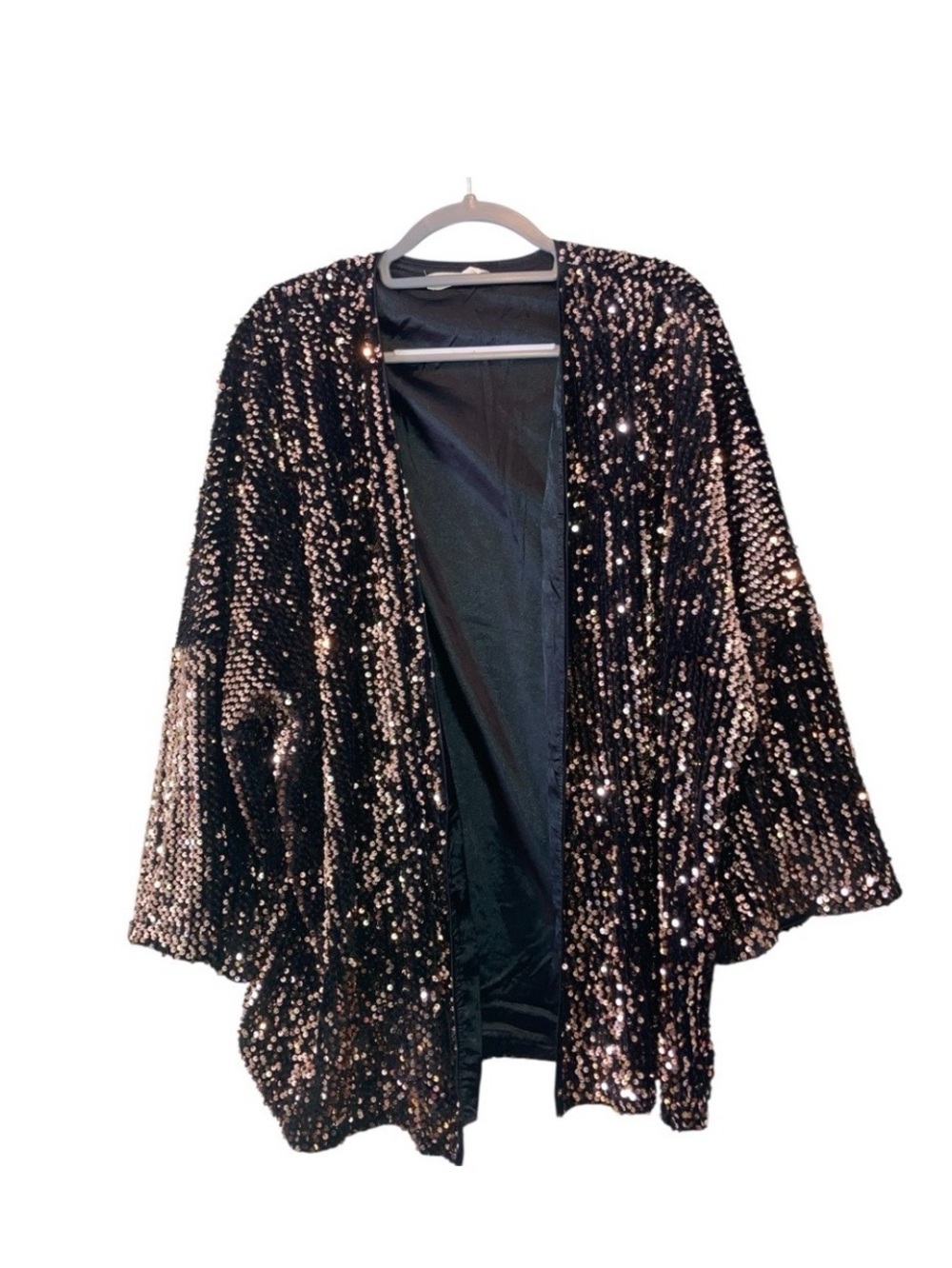 By together M/L oversized sequin wide sleeve kimono jacket